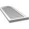 Ekena Millwork Round Top Surface Mount PVC Gable Vent: Functional, w/ 2"W x 2"P Brickmould Sill Frame, 16"W x 40"H GVPRT16X4003SF - alternate 2
